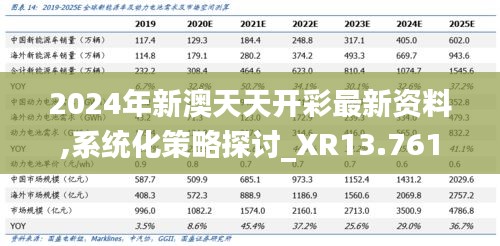 2024年新澳天天开彩最新资料,系统化策略探讨_XR13.761