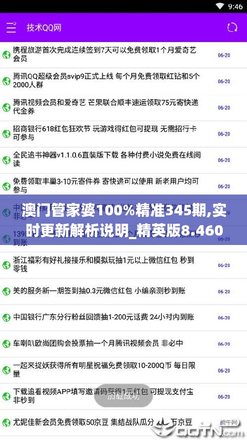 澳门管家婆100%精准345期,实时更新解析说明_精英版8.460