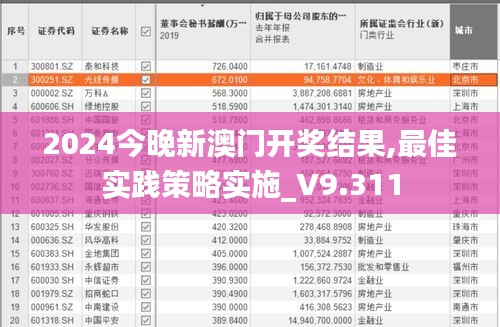 2024今晚新澳门开奖结果,最佳实践策略实施_V9.311