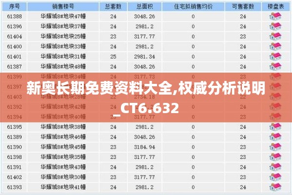 新奥长期免费资料大全,权威分析说明_CT6.632