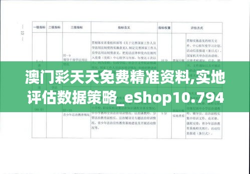 澳门彩天天免费精准资料,实地评估数据策略_eShop10.794