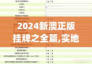 2024新澳正版挂牌之全篇,实地方案验证策略_X版8.796