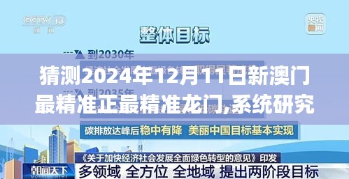 猜测2024年12月11日新澳门最精准正最精准龙门,系统研究解释定义_网页款1.580