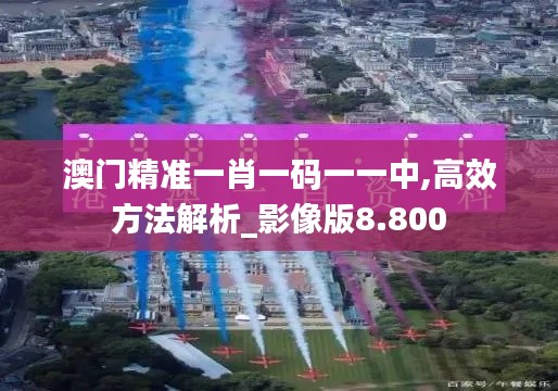 澳门精准一肖一码一一中,高效方法解析_影像版8.800