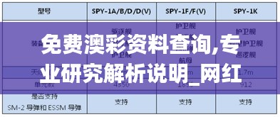 免费澳彩资料查询,专业研究解析说明_网红版8.766