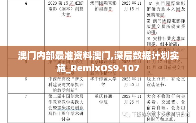 澳门内部最准资料澳门,深层数据计划实施_RemixOS9.107