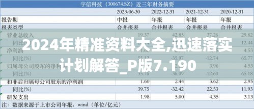 2024年精准资料大全,迅速落实计划解答_P版7.190