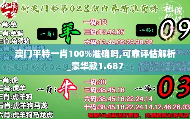 澳门平特一肖100%准确吗,可靠评估解析_豪华款1.687