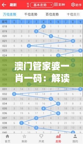 澳门管家婆一肖一码：解读生肖彩票的逻辑与规律