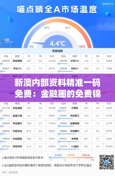 新澳内部资料精准一码免费：金融圈的免费锦囊