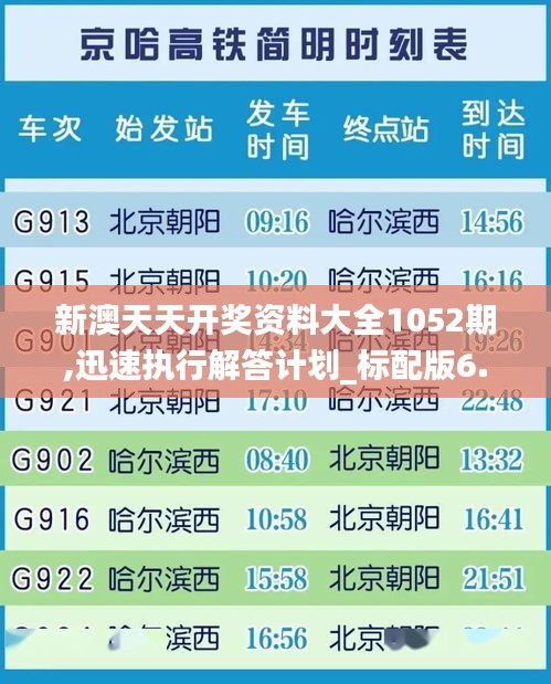 新澳天天开奖资料大全1052期,迅速执行解答计划_标配版6.146