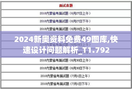 2024新奥资料免费49图库,快速设计问题解析_T1.792