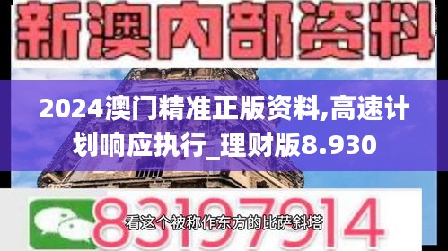 2024澳门精准正版资料,高速计划响应执行_理财版8.930