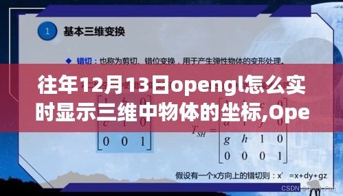 揭秘十二月十三日OpenGL三维坐标实时显示的演变之旅与实现方法