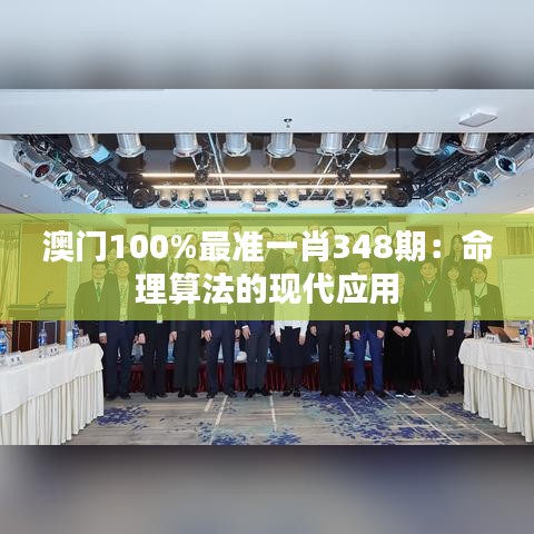 澳门100%最准一肖348期：命理算法的现代应用