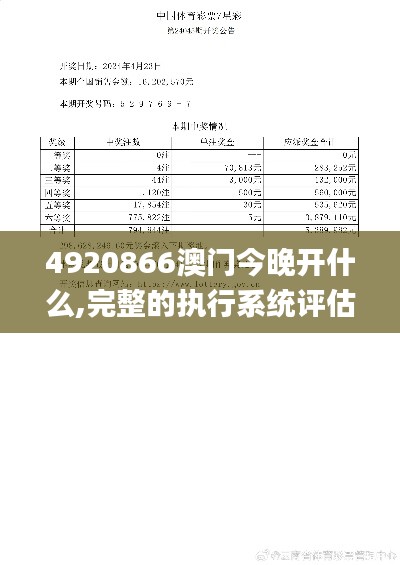 4920866澳门今晚开什么,完整的执行系统评估_yShop6.618