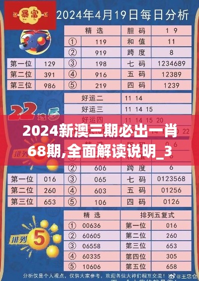 2024新澳三期必出一肖68期,全面解读说明_3D8.564