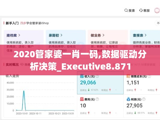 2020管家婆一肖一码,数据驱动分析决策_Executive8.871