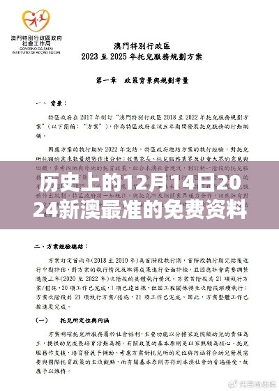 历史上的12月14日2024新澳最准的免费资料：历史解读的新视角与深度