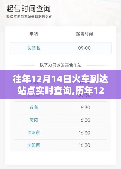 历年12月14日火车到站实时查询指南，要点解析与体验分享回顾篇