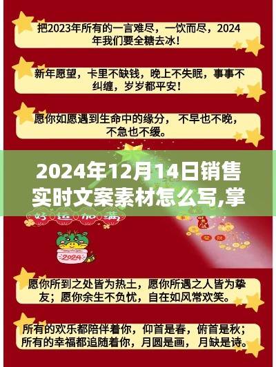 掌握未来销售秘诀，2024年销售实时文案素材创作指南与当日销售实时文案素材示例