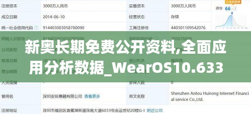 新奥长期免费公开资料,全面应用分析数据_WearOS10.633