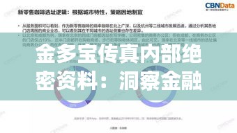 金多宝传真内部绝密资料：洞察金融巨头的核心商业逻辑