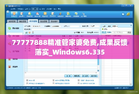 77777888精准管家婆免费,成果反馈落实_Windows6.335