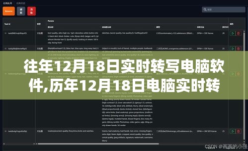 历年12月18日电脑实时转写软件技术进展及趋势分析，从实时转写软件的技术演变看未来展望