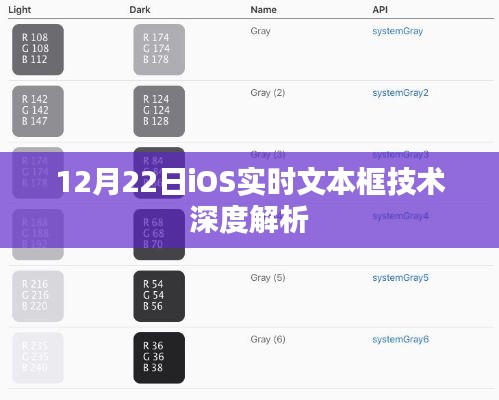 iOS实时文本框技术深度解析，12月22日解析报告