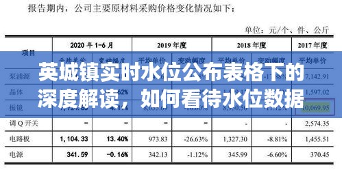 英城镇实时水位数据深度解读，水位数据的影响与理解