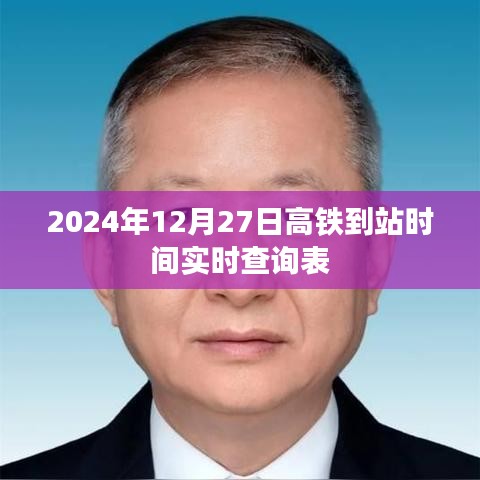 高铁到站时间实时查询表（2024年12月27日）