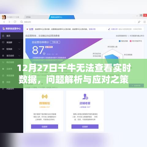 千牛实时数据查看故障解析及应对方案（12月27日）