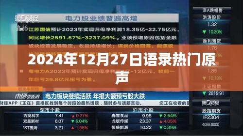 精选语录来袭，2024年热门原声回顾