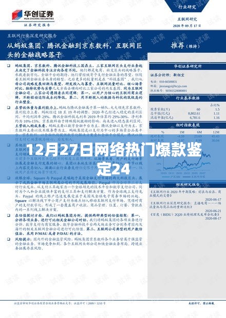 12月27日网络热门爆款鉴定报告