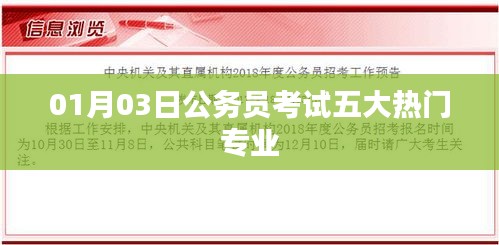 公务员考试五大热门专业解析