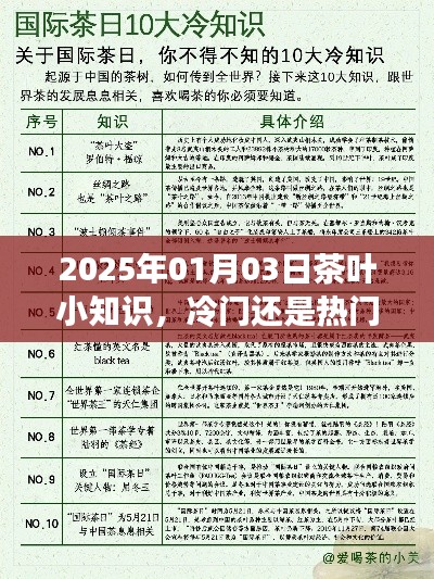 茶叶知识揭秘，冷门还是热门？2025年茶叶市场解读