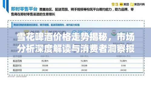 雪花啤酒价格走势揭秘，市场分析深度解读与消费者洞察报告