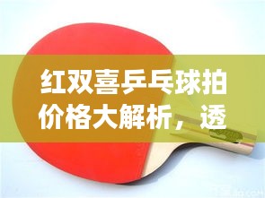 红双喜乒乓球拍价格大解析，透明消费，选购无忧