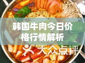 韩国牛肉今日价格行情解析