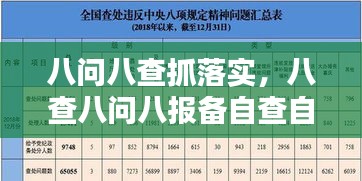 八问八查抓落实，八查八问八报备自查自纠报告 