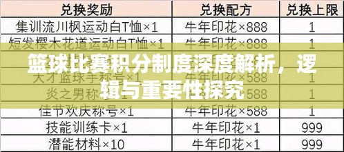 篮球比赛积分制度深度解析，逻辑与重要性探究