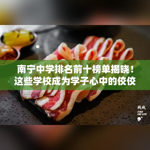 南宁中学排名前十榜单揭晓！这些学校成为学子心中的佼佼者！