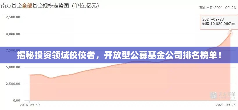 揭秘投资领域佼佼者，开放型公募基金公司排名榜单！