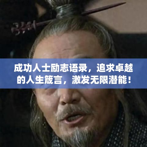 成功人士励志语录，追求卓越的人生箴言，激发无限潜能！